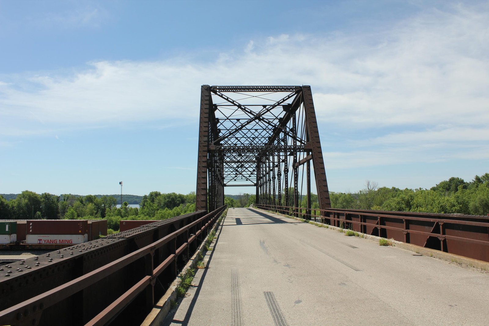 Looking south